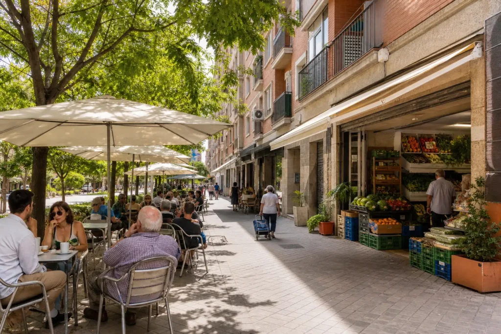 Restaurantes y supermercados cerca de Casa Bandi