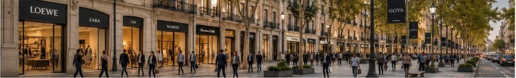 Zona comercial de la calle Goya, Madrid